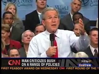 Harry Taylor criticizes Bush policies