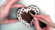 Pink Lace Heart Cookie.  Chocolate Sugar cookie with Royal Icing Decoration.