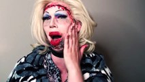 Beauty Queen 2030, stapled face and big lips (Halloween Makeup Tutorial)