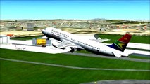 South African Airways SA535 A320-200 ZS-SZY Johannesburg (JNB) - Durban (DUR)