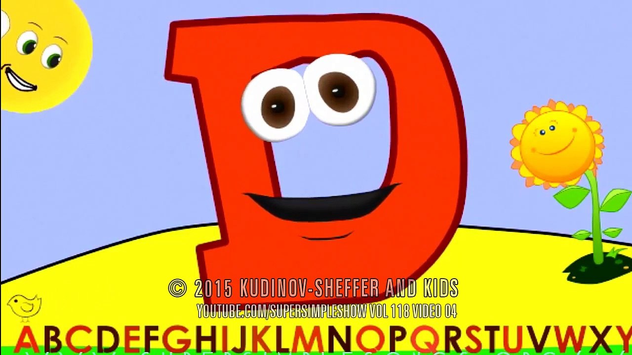 Alphabet Song Nursery Rhyme. Nursery Rhymes with Letter D. ABC Songs Volume 117, 5