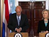 Secretary Clinton Meets With Dutch Foreign Minister Rosenthal