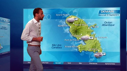 Le Bulletin Météo du Mardi 08 Septembre 2015