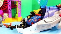 Imaginext Batman & Superman Team Up WIth Disney Pixar Cars Lightning McQueen Mater Krypto Ace Dog