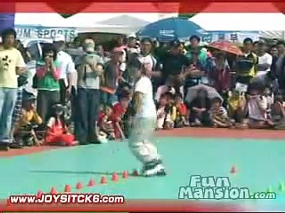 Inline skate Slalom Dance