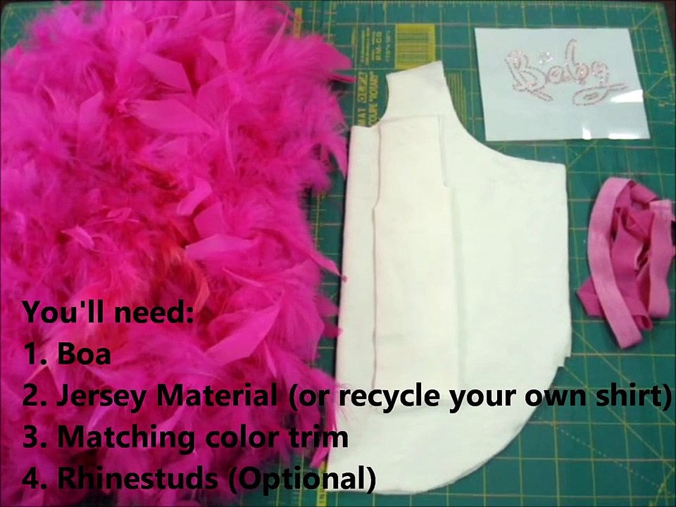 ✂  DIY How to Make Easy Pink Dog Clothes Tutu Chihuahua Ballerina Dresses  ♡
