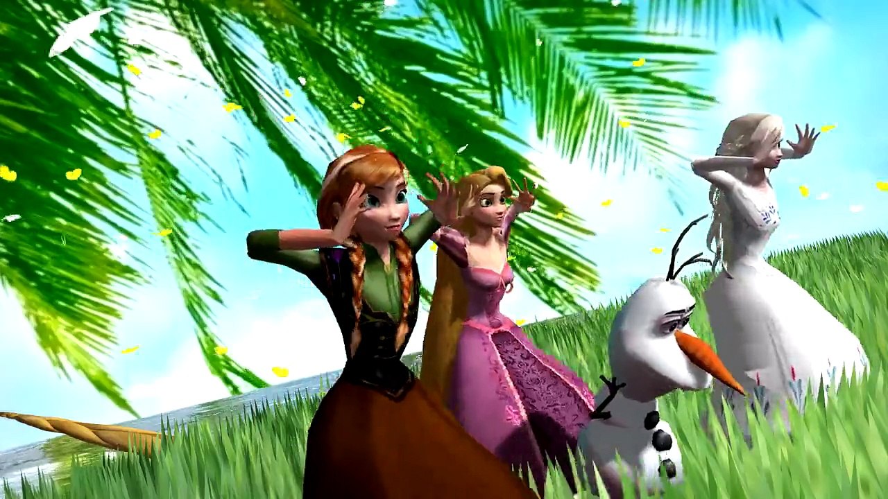 [Kids Songs] Anna Elsa Frozen ABC Song with Rapunzel [Frozen]