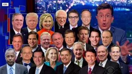 The real Stephen Colbert can’t resist Donald Trump