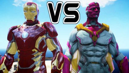 IRON MAN VS THE VISION (FULL FIGHT 2015) - EPIC SUPERHEROES BATTLE