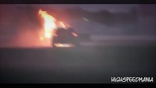 Car Catches On Fire After A Long Burnout! [ FAIL ]
