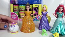 NEW Disney MagicClip Glitter Glider Frozen Elsa Anna Sparkle Princess Ariel Rapunzel Dolls