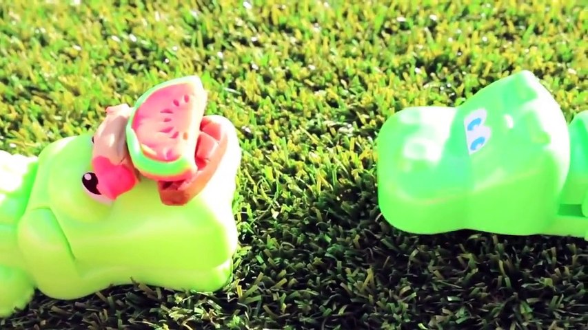Play Doh Hungry Hungry Hippo Eats Cars Micro Drifters Prank PlayDough Food with Gator DisneyCarToys