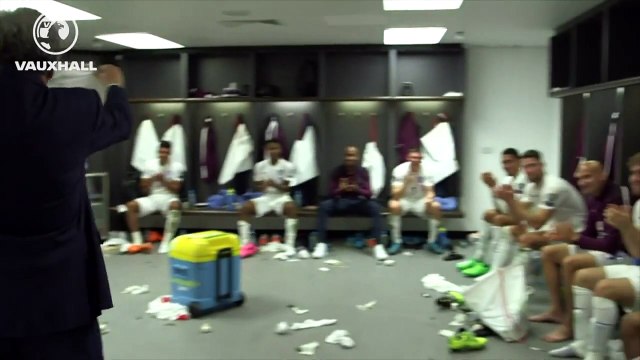 Rooney makes a speech as England’s record goalscorer