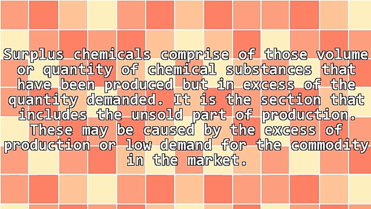 The Effects Of The Surplus Chemicals To The Environment