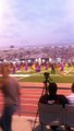 The Lincoln High School Band in the half time of the game( Lincoln versus Washington) Sioux Falls