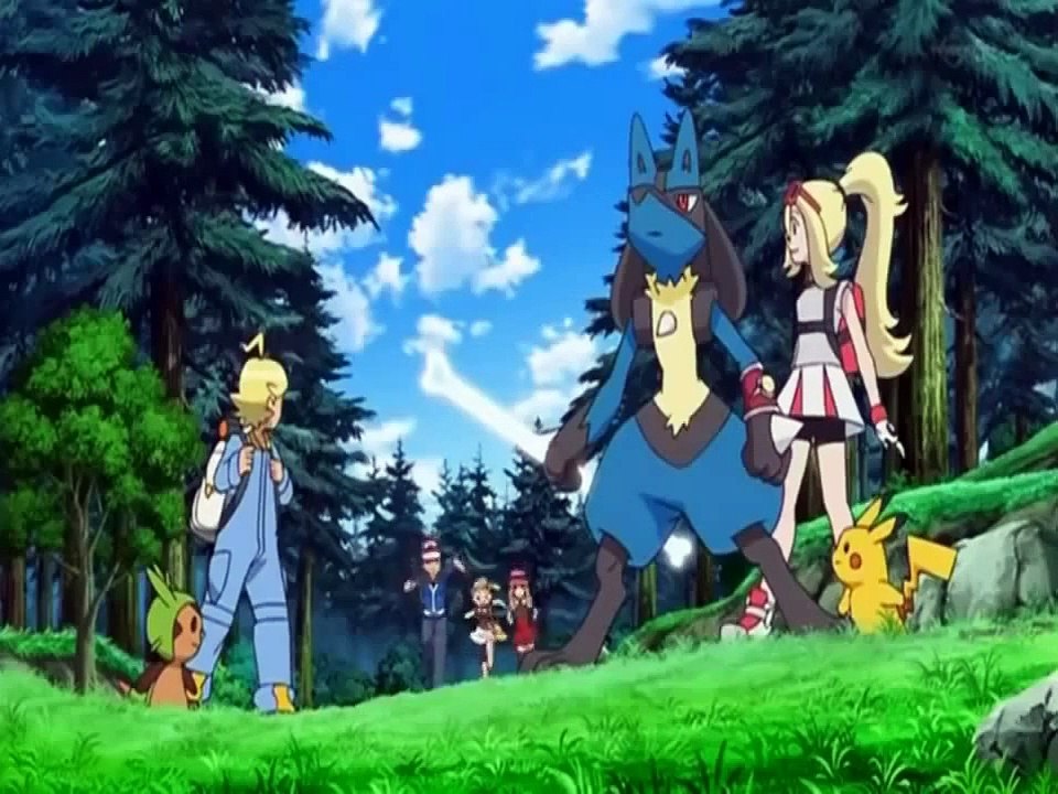 Pokemon X and Y Episode 33 Lucario Mega Evolution VS Team Rocket