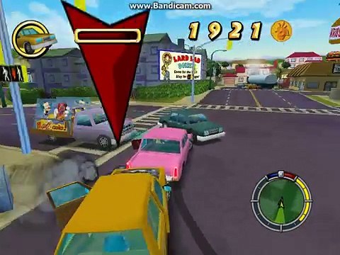 Donut mod 3.0.1 Les simpson hit and run niveau 1 avec homer simpson