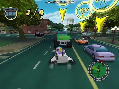 Donut mod 3.0.1 Les simpson hit and run niveau 2 avec bart simpson