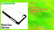 100 x Apple iphone 5cplasticblack blank dye case inserts