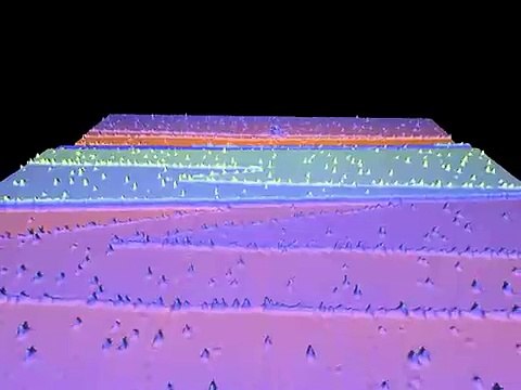 Gold atoms on a KBR surface