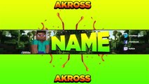 Pack de Banners Editables - (Photoshop) - Minecraft, Cod, Gta 5 - Akross