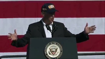 Biden Cheered by Union Crowd