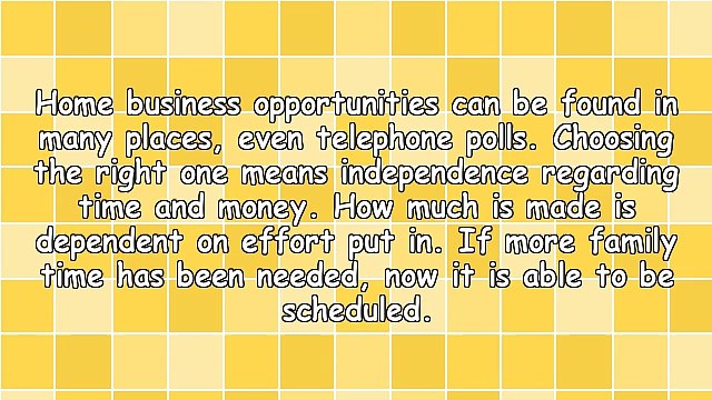 Becoming Self Employed Using Home Business Opportunities