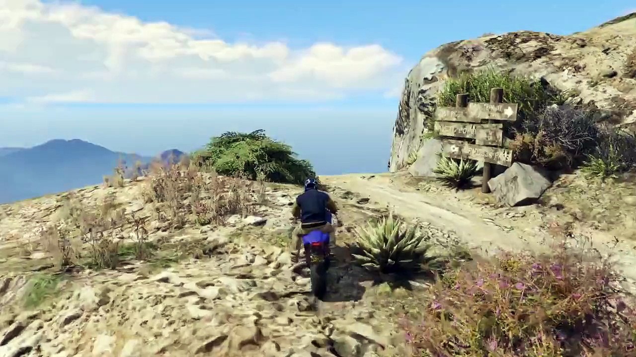Extrait / Gameplay - GTA 5 (Fuck la Gravité ! Vol Epique en Moto !)