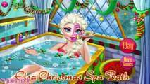 Elsa Christmas Spa Bath ♥ Disney Princess Elsa Bath Game for Kids