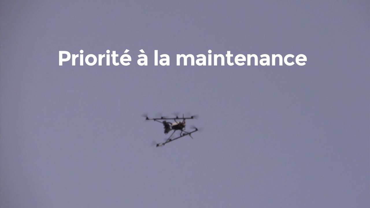 Démonstration d'usages de drones par la SNCF