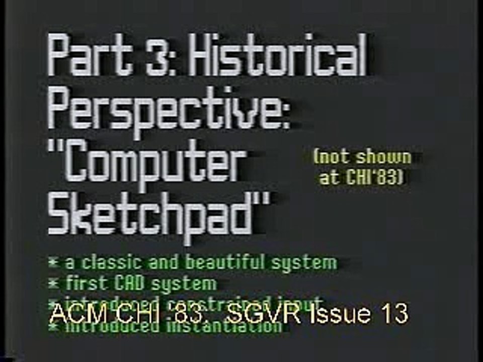 Ivan Sutherland : Sketchpad Demo (1/2)