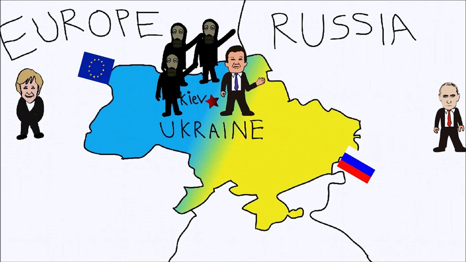 ⁣Ukrainian Crisis Explained in Two minutes (Ukrainian Protest)