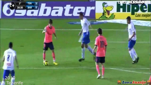 Messi'nin kariyerinde attığı tüm aşırtma golleri