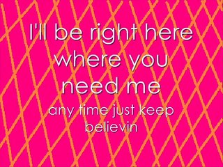 Miley Cyrus-Right Here with lyrics