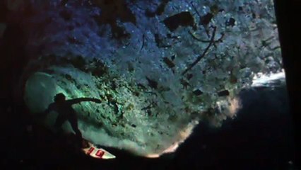 SURFING AMONGST THE TRASH/POLLUTION IN THE OCEAN, HORRIBLE