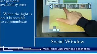 MobiTable interface presentation