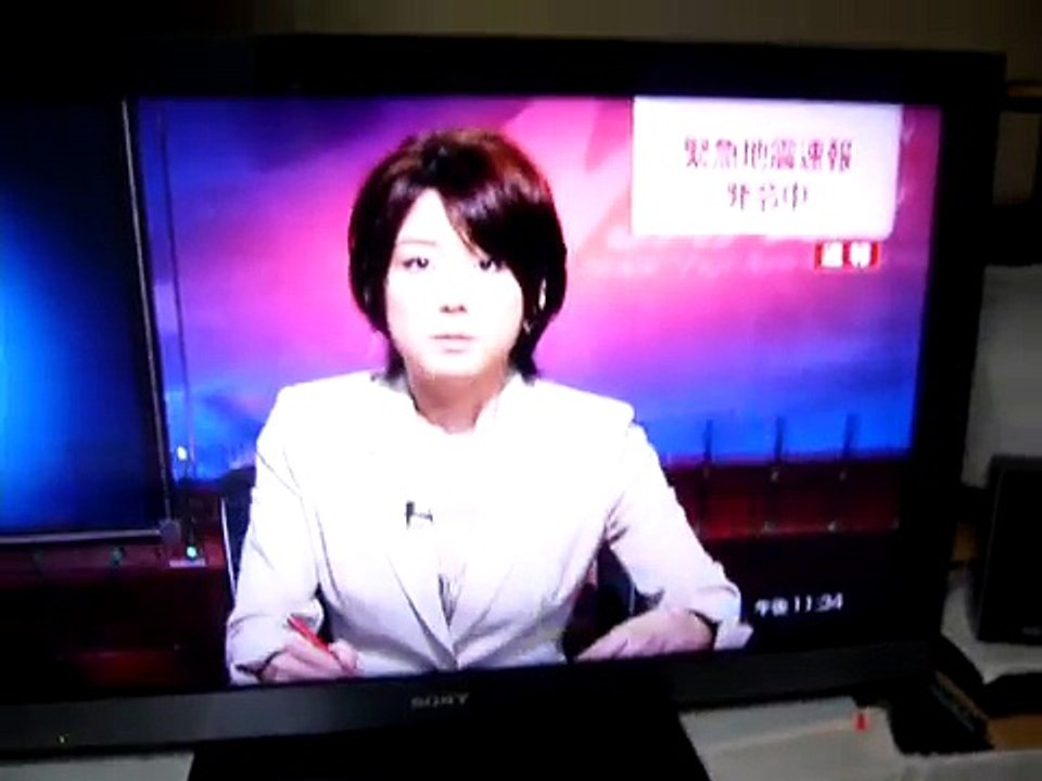 ４月７日　震度５の余震発生時の福島県郡山市