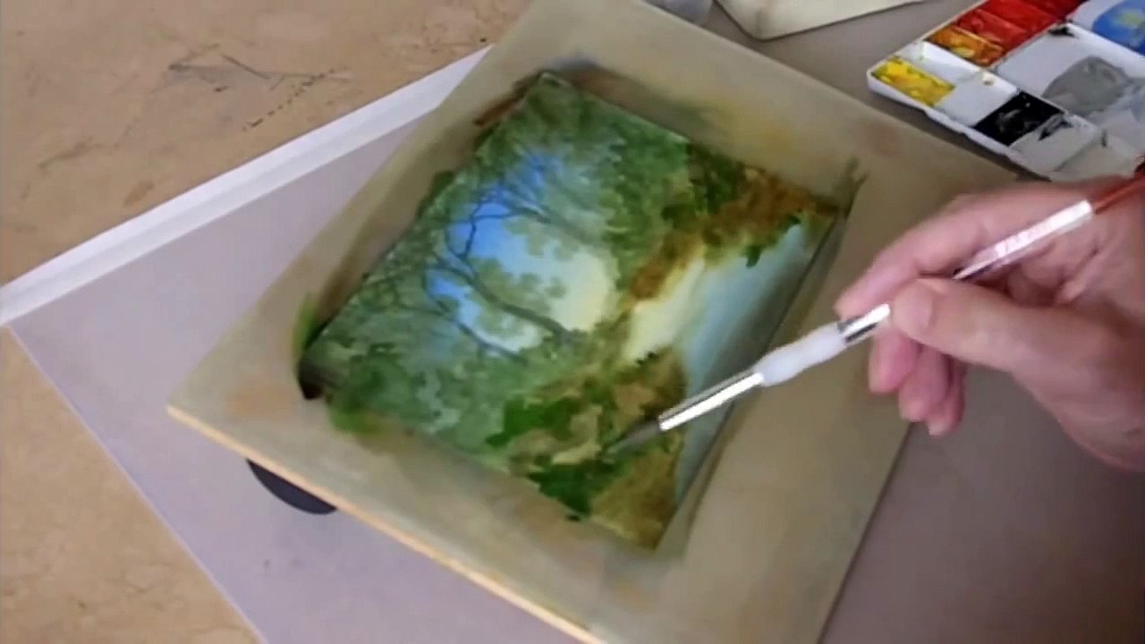 Woodland Stream Watercolour Painting Demonstration.