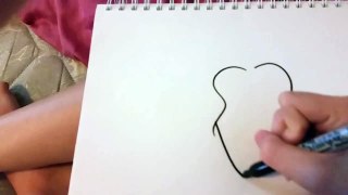 Watch me draw A Cute Cartoon Girl