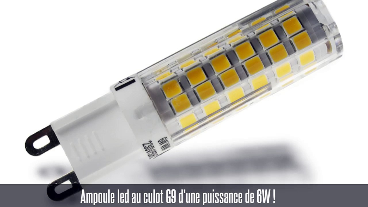 Ampoule led G9, 6W, 270°, 480 lm, blanc chaud