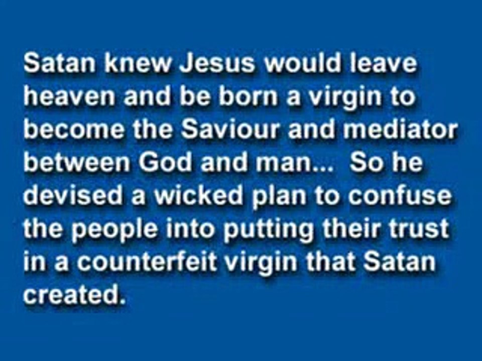 Why is Blessed Mary Crying?  The Roman Catholic Mary