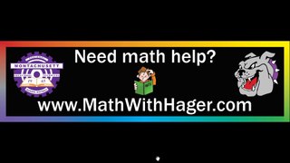 New Site:  www.MathWithHager.com