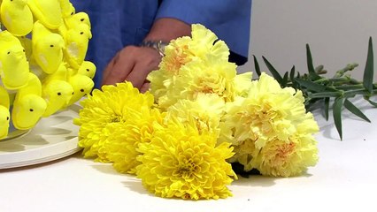 Easter Peeps in a Flower Arrangement!