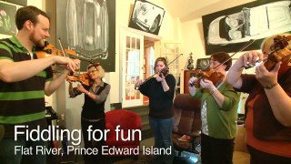 Fiddling for Fun in Flat River - Prince Edward Island, Canada