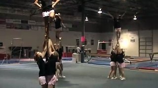 Our messed up cheer routine! watch the shoe at the end