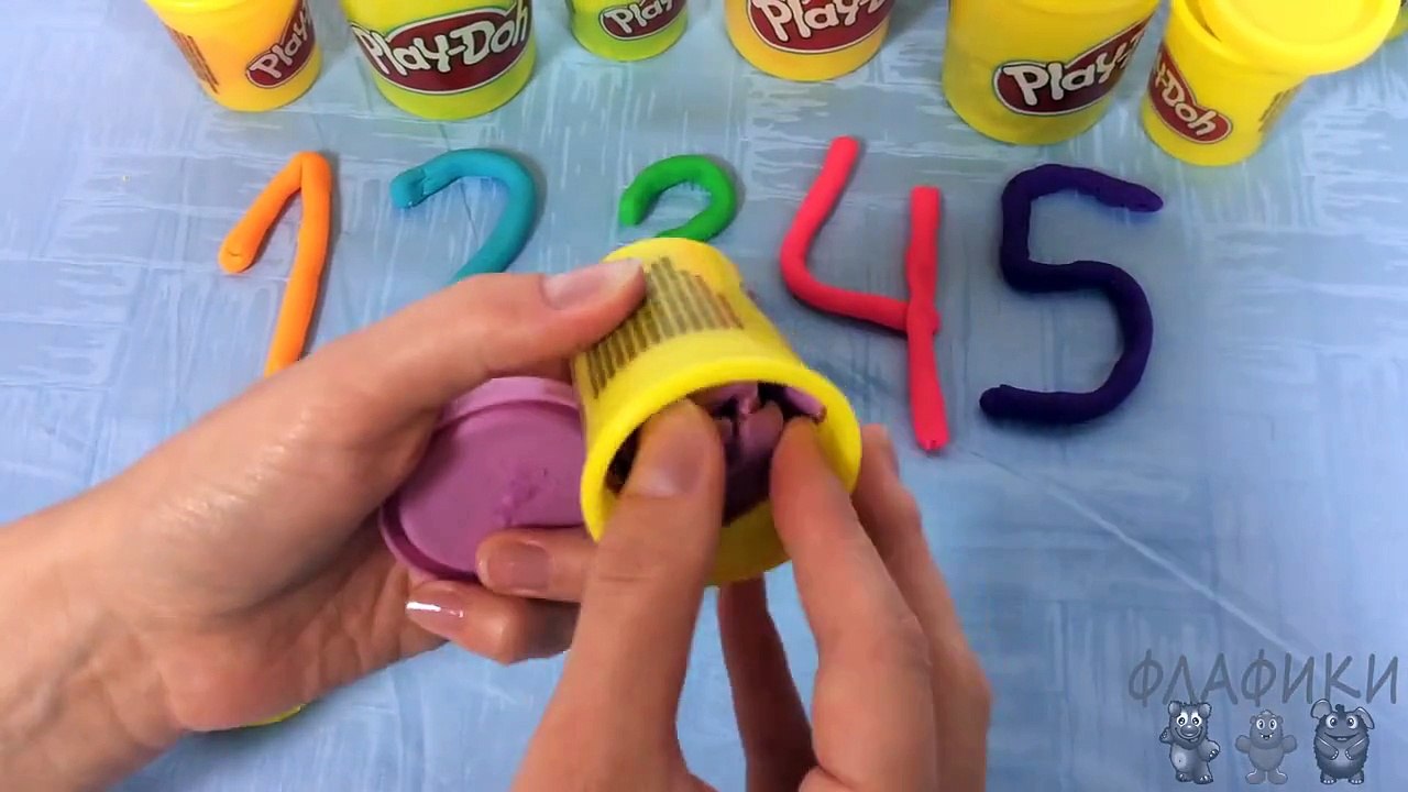 Развивающий мультик Учим цифры с Play Doh Сюрприз Распаковка