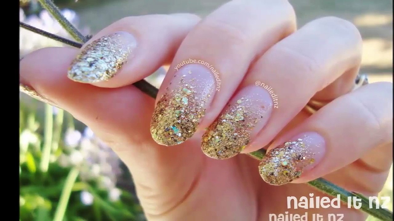 Easiest Glitter Gradient Nail tutorial
