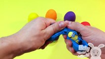 Learn Colours with Play Doh Surprise Eggs!  Opening Eggs and Spelling Colours with toys! Lesson 1