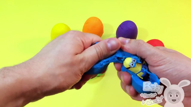 Learn Colours with Play Doh Surprise Eggs! Opening Eggs and Spelling Colours with toys! Lesson 1