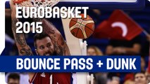 Teodosic Bounce Pass Finds Raduljica for the Slam! - EuroBasket 2015